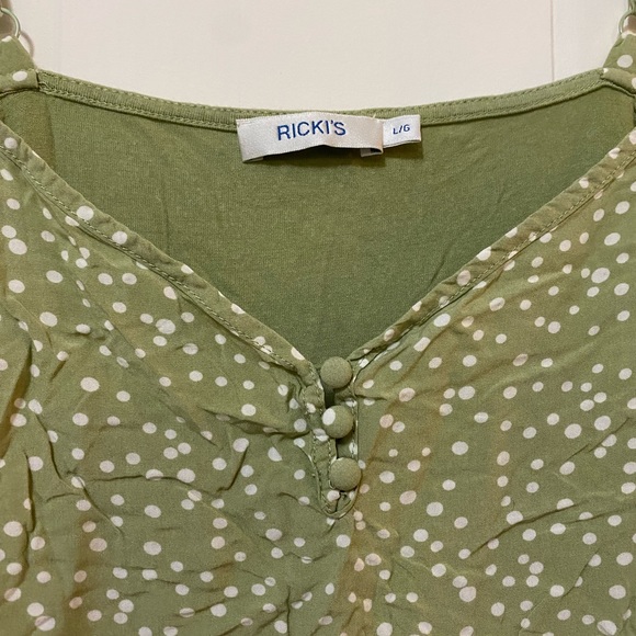 2-Pack Rickis Crop Tops -cotton summer spaghetti strap camisoles tank top size L - Picture 2 of 16